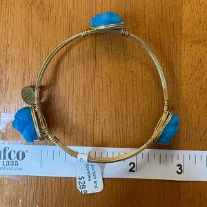 NWT Blue Flower Bourbon and Bowties Bracelet